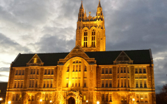 Campus visit and tour at Boston College 